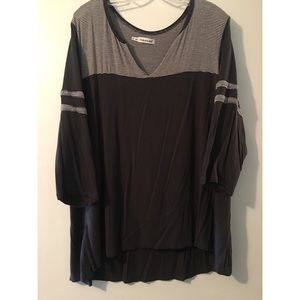 Maurices Striped Varsity Style Top Size 3 or 24